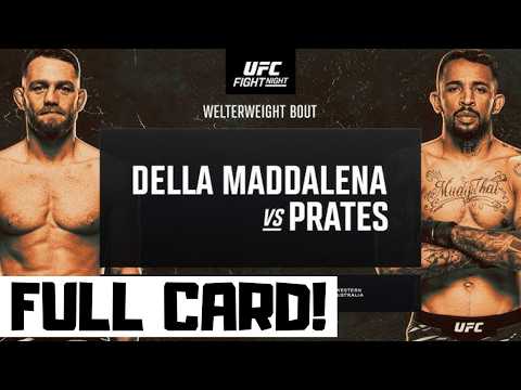 UFC Fight Night Della Maddalena vs Prates Predictions & Full Card Breakdown - UFC Perth Betting Tips