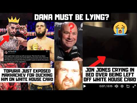 Topuria TRASHES Makhachev For Ducking? Jon Jones CRYING? Wants UFC Release? Dana White's Reaction?