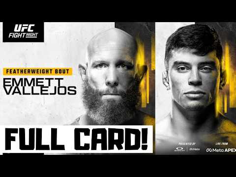 UFC Fight Night Emmett vs Vallejos Predictions & Full Card Breakdown - UFC Vegas 114 Betting Tips