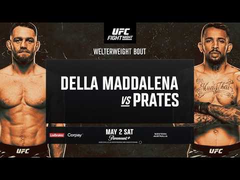 UFC PERTH LIVE DELLA MADDALENA VS PRATES LIVESTREAM & FULL FIGHT COMPANION PART 2