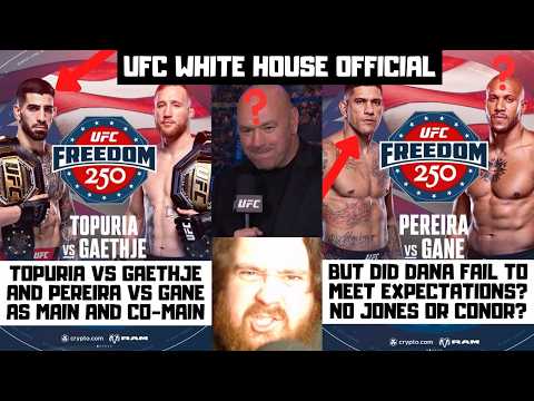 UFC White House Card OFFICIAL! Topuria vs Gaethje? Pereira vs Gane? O'Malley vs Zahabi? My Reaction