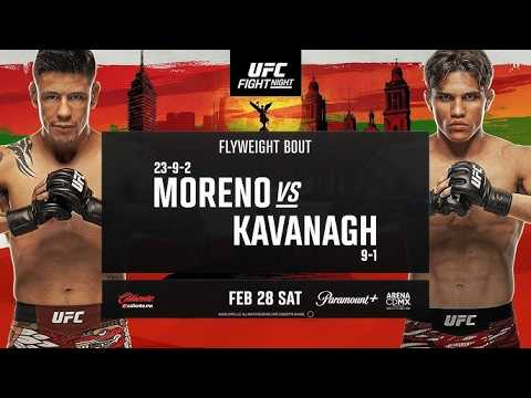UFC MEXICO CITY LIVE MORENO VS KAVANAGH LIVESTREAM & FULL FIGHT COMPANION